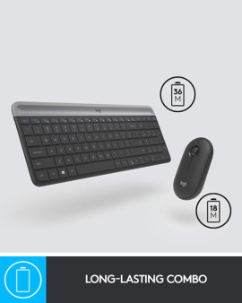 Logitech MK470 Slim Wireless Keyboard and Mouse Combo