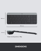 Logitech MK470 Slim Wireless Keyboard and Mouse Combo