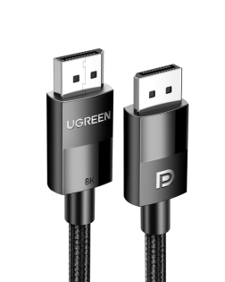 UGREEN DP 1.4 Male to Male Plastic Case Braided Cable