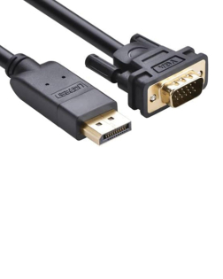 UGREEN DP Male to VGA Male Cable 1.5m