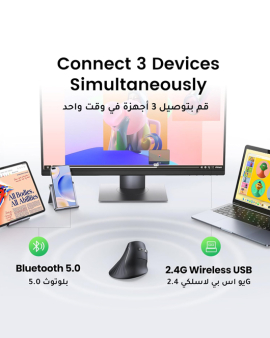 UGREEN Multi-mode Vertical Mouse MUOO8