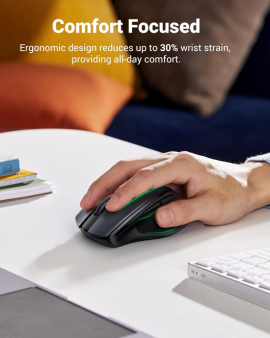 UGREEN Portable Wireless Mouse (Black) MU003